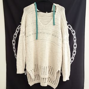 Free People "One That I Want" Knit Hoodie